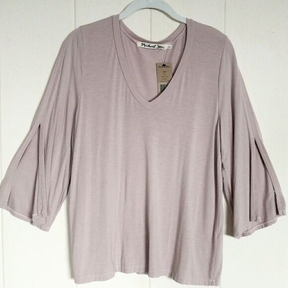 Michael Stars Tops - Michael Stars✨ Slit Sleeve Top - NWT